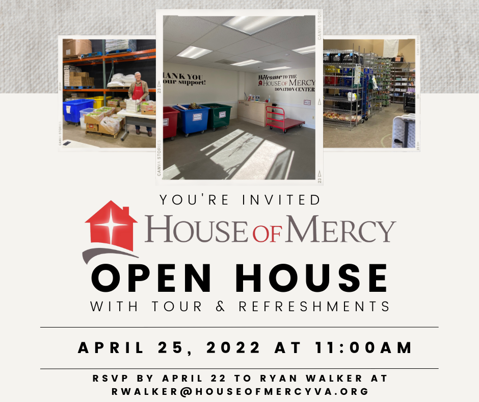 You're Invited to the House of Mercy Open House! Prince William